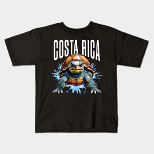 Ecotourism Adventure 🐢 Costa Rica's Animal Life Paradise Kids T-Shirt